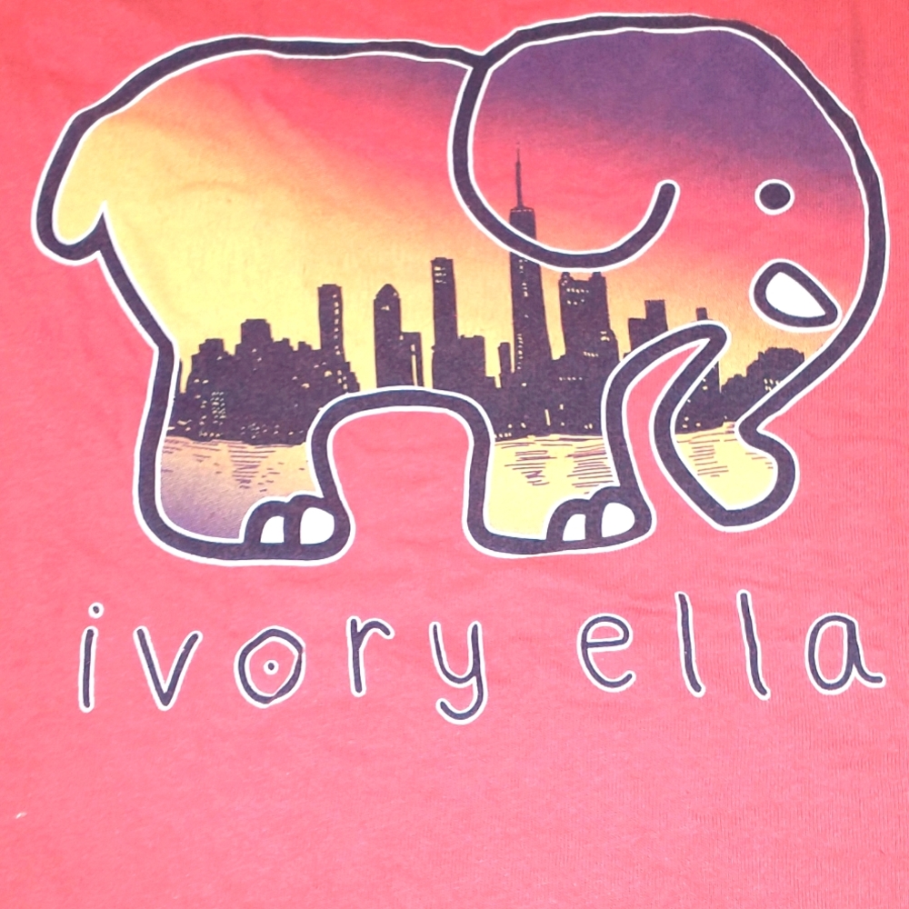 Ivory Ella NYC sunset landscape t shirt